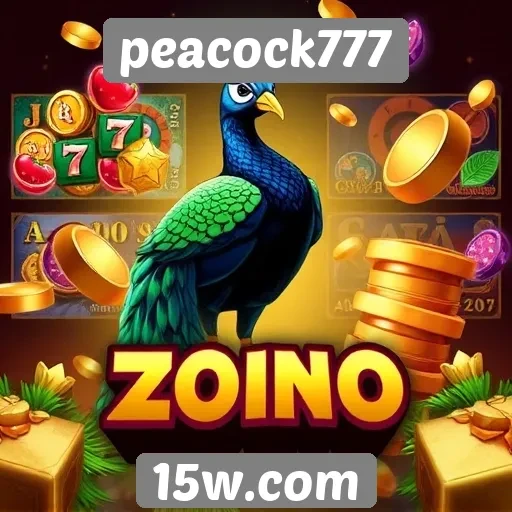 Variedade de jogos disponíveis na Peacock777
